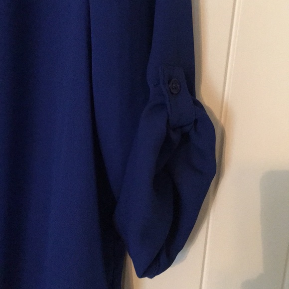 Sheer blue blouse - Picture 3 of 4